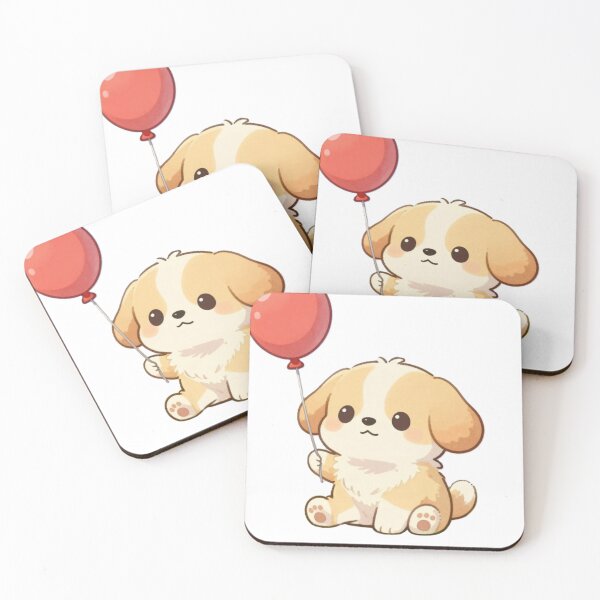 Item preview, Cute puppy with baloon designed and sold by SelenCreative.