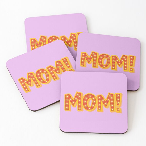 Item preview, MOM! in purple designed and sold by Design Join.