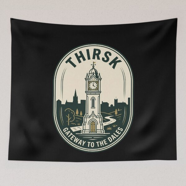 Item preview, Thirsk Gateway to the Dales Vintage Travel Emblem designed and sold by k3rstman1.