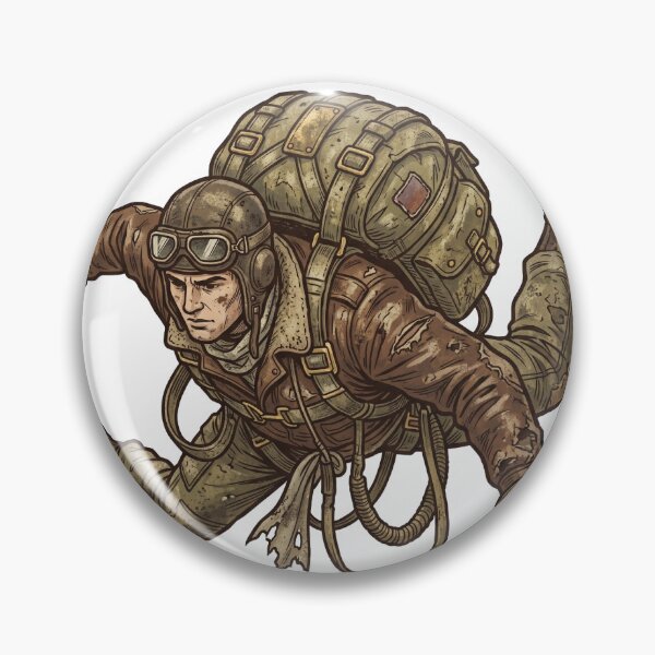 Item preview, Vintage Aviator Skydiver designed and sold by pictranoosa.