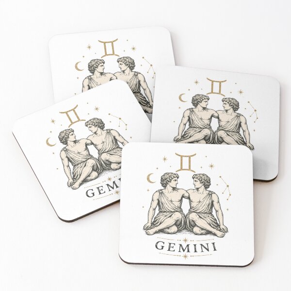 Item preview, Vintage Gemini Zodiac Celestial Twin Brothers designed and sold by TSshirtShoppe.