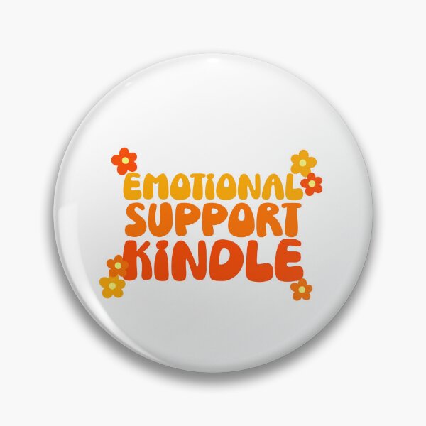 Item preview, Emotional Support Kindle Orange Flowers designed and sold by letizzart designs.
