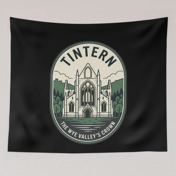 Item preview, Tintern Abbey Wye Valley Vintage Travel Emblem designed and sold by k3rstman1.