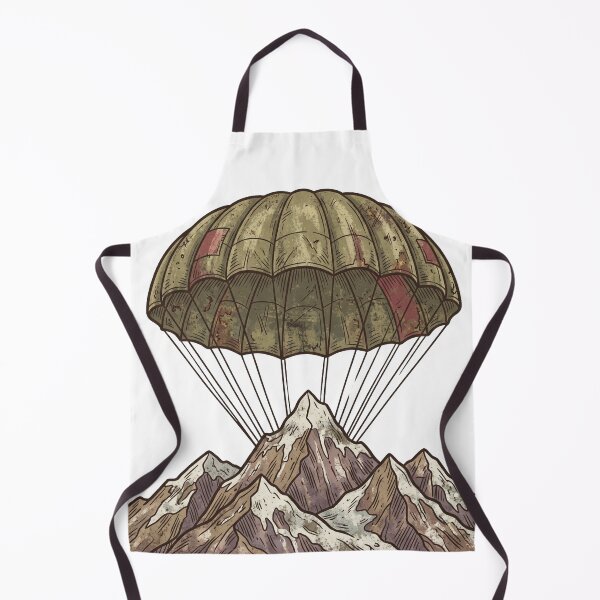 Item preview, Vintage Parachute Above Mountain Peaks designed and sold by pictranoosa.