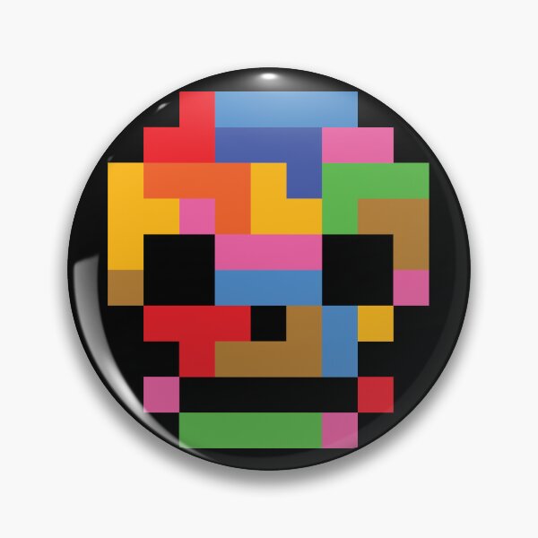 Item preview, Tetris Skull Pixel Art designed and sold by coshe.