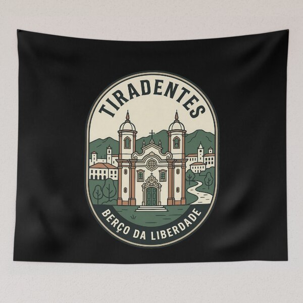 Item preview, Tiradentes Brazil Vintage Travel Emblem Church designed and sold by k3rstman1.