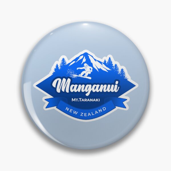Item preview, Manganui Ski Field, Mt. Taranaki in Blue designed and sold by MY NEW ZEALAND.
