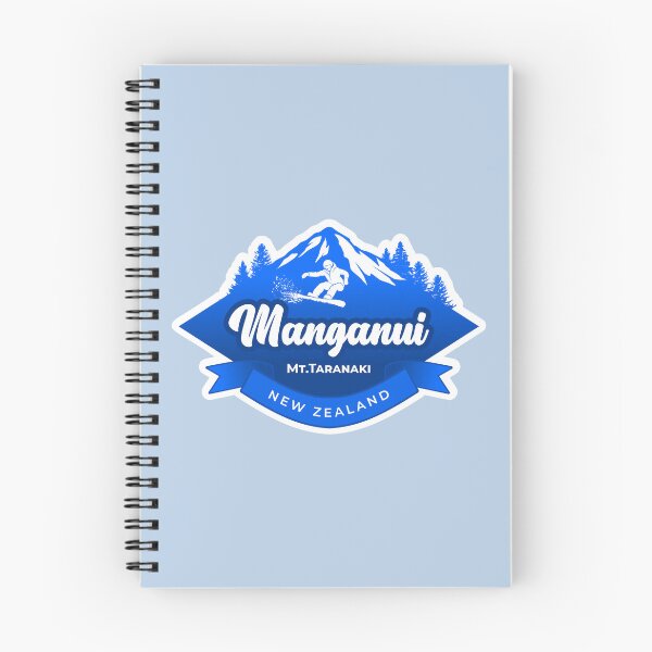 Item preview, Manganui Ski Field, Mt. Taranaki in Blue designed and sold by MY NEW ZEALAND.