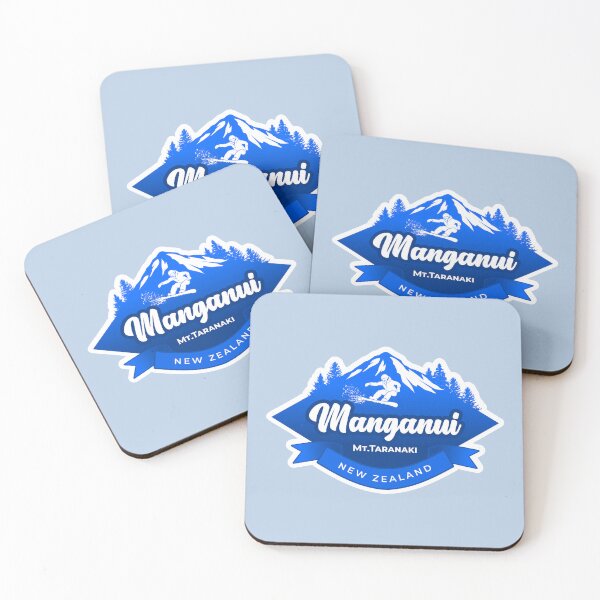 Item preview, Manganui Ski Field, Mt. Taranaki in Blue designed and sold by MY NEW ZEALAND.