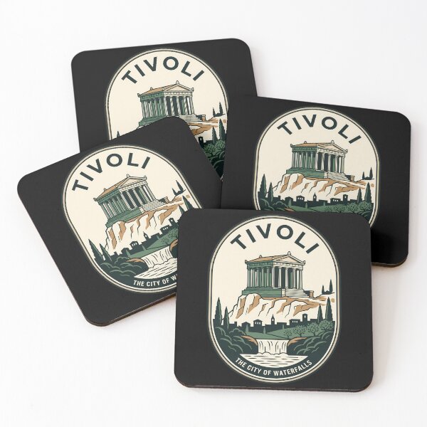 Item preview, Tivoli City of Waterfalls Vintage Travel Emblem designed and sold by k3rstman1.