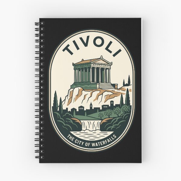 Item preview, Tivoli City of Waterfalls Vintage Travel Emblem designed and sold by k3rstman1.