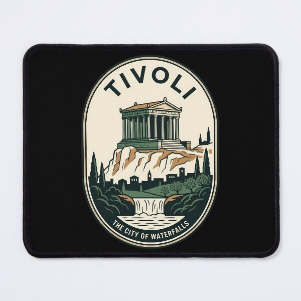 Item preview, Tivoli City of Waterfalls Vintage Travel Emblem designed and sold by k3rstman1.