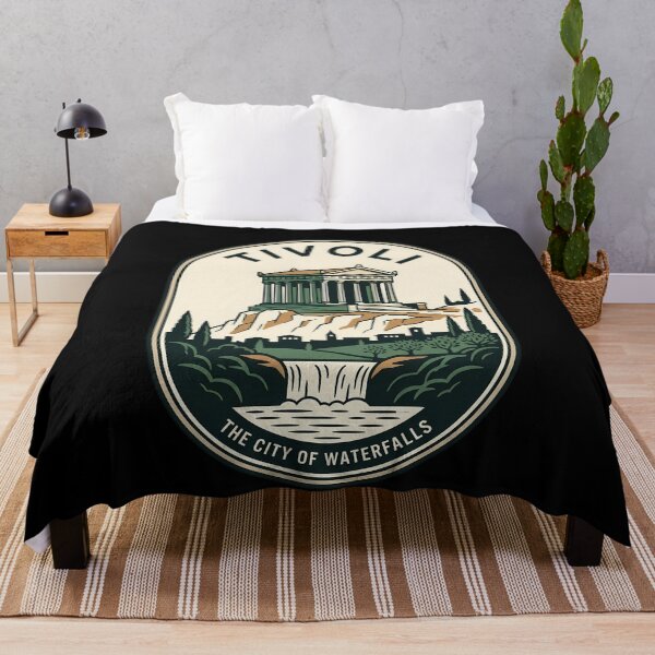 Item preview, Tivoli City of Waterfalls Vintage Travel Emblem designed and sold by k3rstman1.