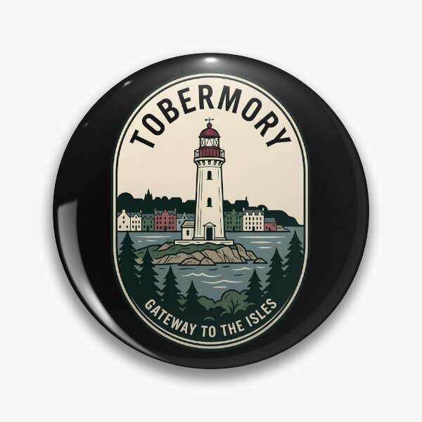 Item preview, Tobermory Scotland Lighthouse Vintage Travel Emblem designed and sold by k3rstman1.