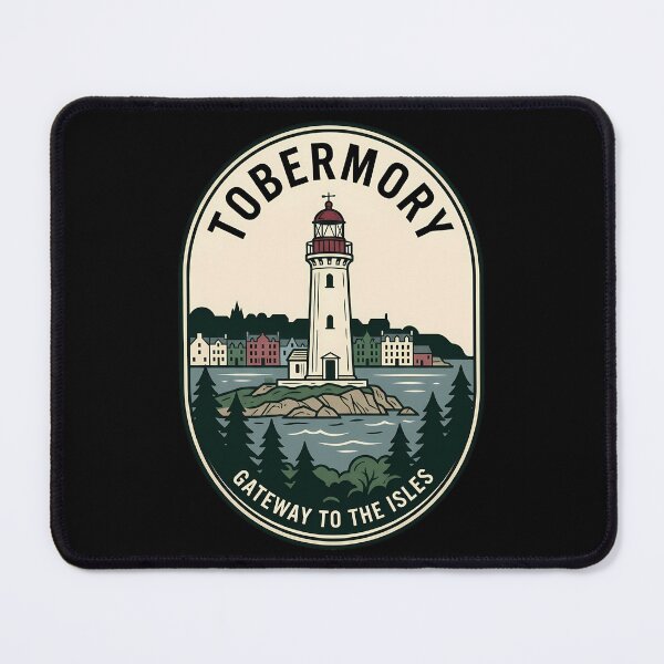 Item preview, Tobermory Scotland Lighthouse Vintage Travel Emblem designed and sold by k3rstman1.