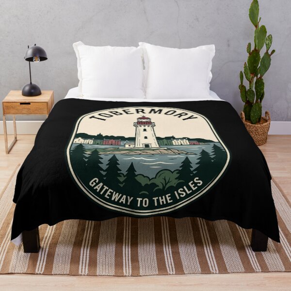 Item preview, Tobermory Scotland Lighthouse Vintage Travel Emblem designed and sold by k3rstman1.
