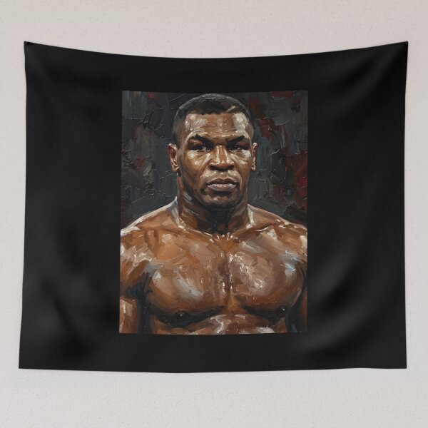 Item preview, Mike Tyson Oil Painting designed and sold by maretsad.
