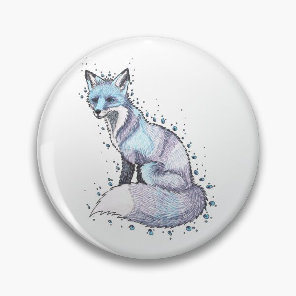 Item preview, Moon Fox Cute Celestial Silver Fox Starry Splash Art designed and sold by Meginks.