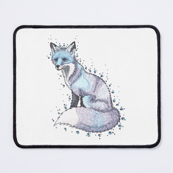 Item preview, Moon Fox Cute Celestial Silver Fox Starry Splash Art designed and sold by Meginks.