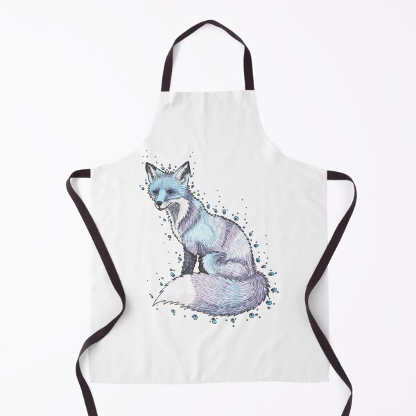 Item preview, Moon Fox Cute Celestial Silver Fox Starry Splash Art designed and sold by Meginks.