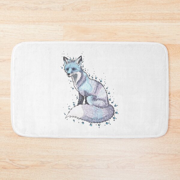 Item preview, Moon Fox Cute Celestial Silver Fox Starry Splash Art designed and sold by Meginks.