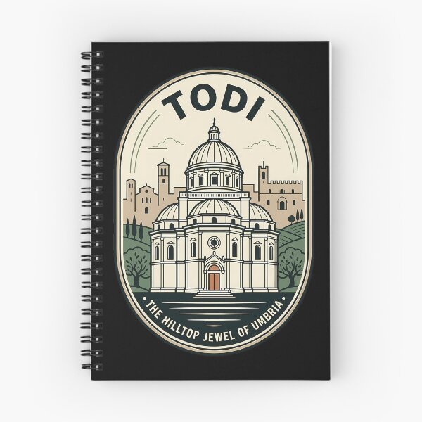 Item preview, Todi Italy Vintage Travel Emblem Umbria Architecture designed and sold by k3rstman1.