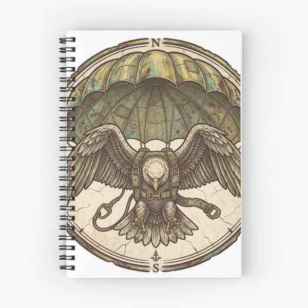 Item preview, Vintage Eagle Skydiver Badge designed and sold by pictranoosa.