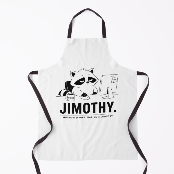Item preview, Jimothy The Raccoon | Minimum effort. Maximum Comfort. | Funny Minimalist Animal Design designed and sold by Cavalier-org.