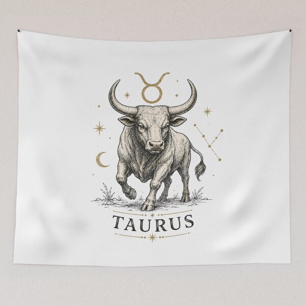 Item preview, Vintage Taurus Zodiac Celestial Mystical Bull designed and sold by TSshirtShoppe.