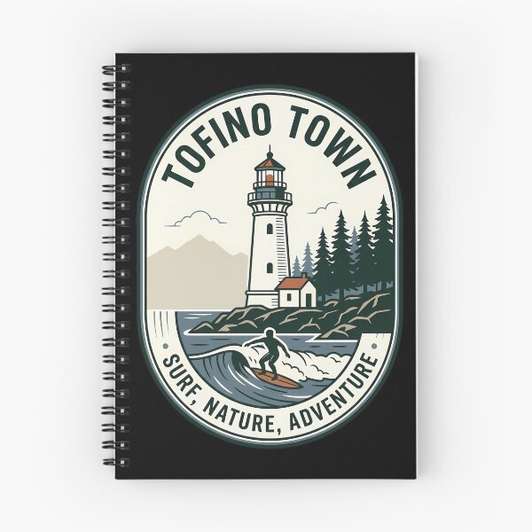 Item preview, Tofino Town Vintage Travel Emblem Surfing Lighthouse designed and sold by k3rstman1.