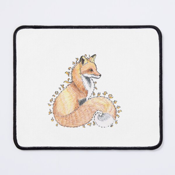 Item preview, Sun Fox Cute Botanical Golden Fox Sunflower Vine Design designed and sold by Meginks.