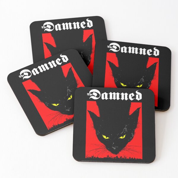 Item preview, Black Cat Head with Glowing Yellow Eyes in Red Rectangle designed and sold by hama1A.