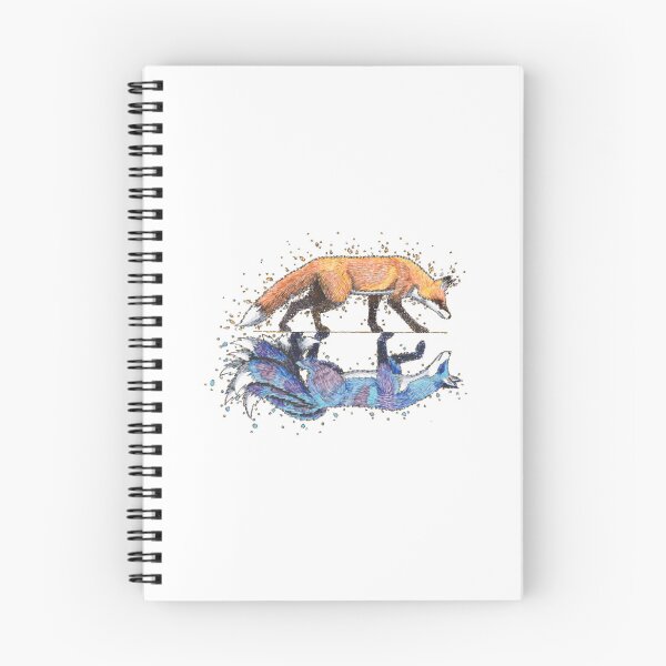Item preview, On The Edge Clever Fox Galaxy Mirror Reflection Design designed and sold by Meginks.