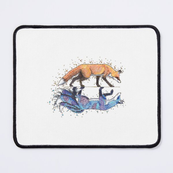 Item preview, On The Edge Clever Fox Galaxy Mirror Reflection Design designed and sold by Meginks.