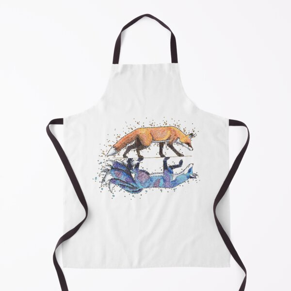 Aperçu de l'œuvre Design de réflexion miroir galaxie Clever Fox à la limite créée et vendue par Meginks.
