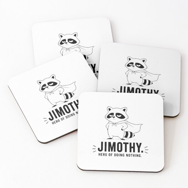 Item preview, Jimothy The Raccoon | Hero of Doing Nothing | Funny Minimalist Animal Design designed and sold by Cavalier-org.