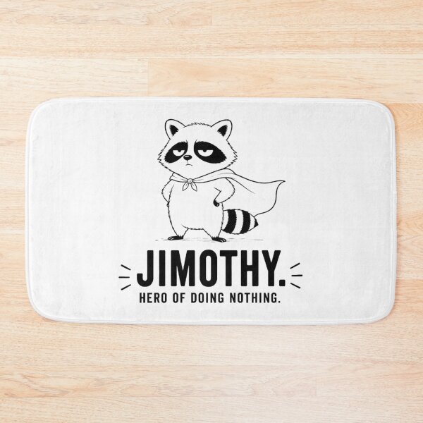 Item preview, Jimothy The Raccoon | Hero of Doing Nothing | Funny Minimalist Animal Design designed and sold by Cavalier-org.