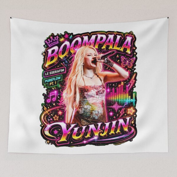 Item preview, LE SSERAFIM Yunjin Ethnic Glam Warrior Pure Flow Tour live visual designed and sold by Valereekmerch.