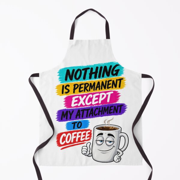 Item preview, Nothing Is Permanent Except My Attachment To Coffee designed and sold by KLERIKSTORE.
