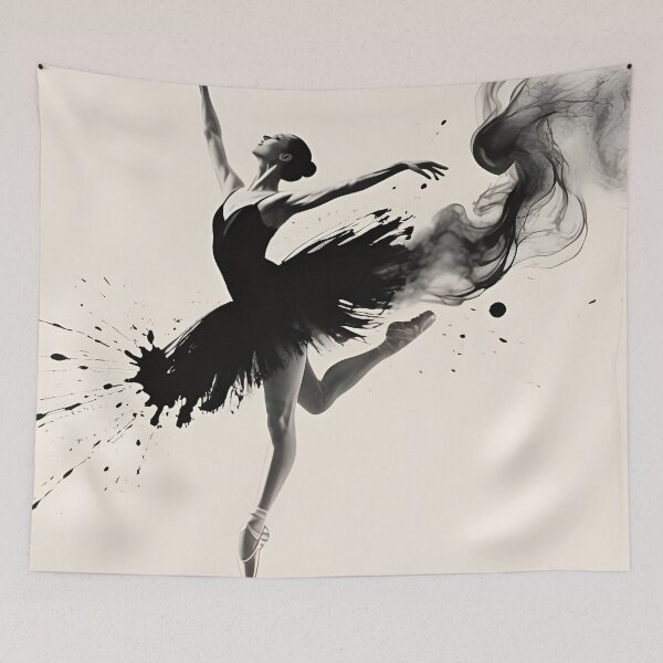 Item preview, Dynamic Black Ink Ballerina designed and sold by DW-AiRT.