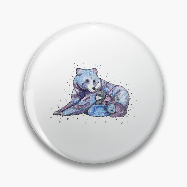 Item preview, Great Ursa Mother Cute Celestial Grizzly Bear Starry Art designed and sold by Meginks.
