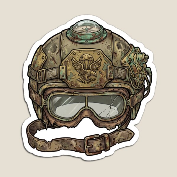 Item preview, Vintage Jumpmaster Helmet designed and sold by pictranoosa.
