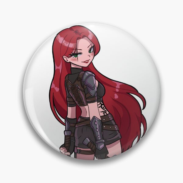 Item preview, Katarina League Redhead Manga Girl Fighter designed and sold by Mypixieart.