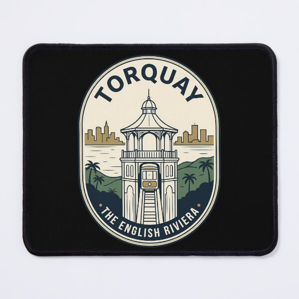 Item preview, Torquay English Riviera Vintage Travel Emblem designed and sold by k3rstman1.