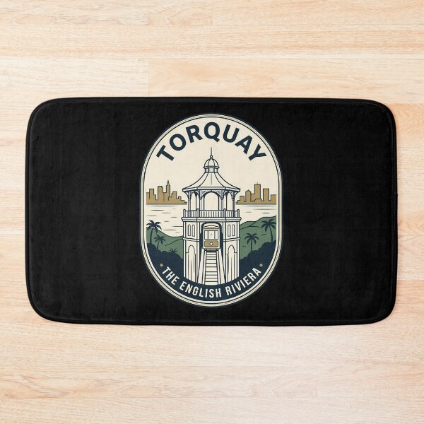 Item preview, Torquay English Riviera Vintage Travel Emblem designed and sold by k3rstman1.