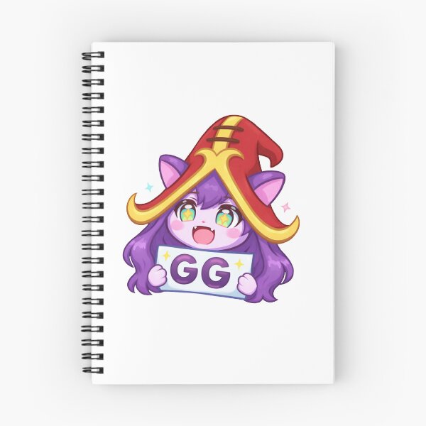 Item preview, lulu league cute purple magician GG emote sticker  designed and sold by Mypixieart.