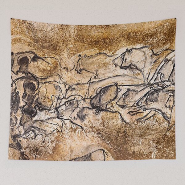 Item preview, Poster Chauvet Lions and Bison Painting designed and sold by nicholaswaldrop.