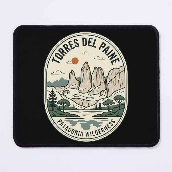 Item preview, Torres Del Paine Patagonia Vintage Travel Emblem designed and sold by k3rstman1.