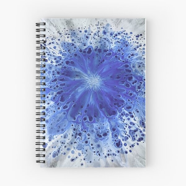 Item preview, Frozen Bloom - Blue Floral Acrylic Art designed and sold by FlowingFreedom.