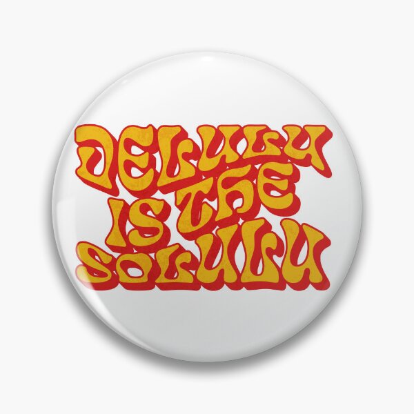 Item preview, Delulu Is The Solulu Groovy Retro Quote designed and sold by artCreativeColony.